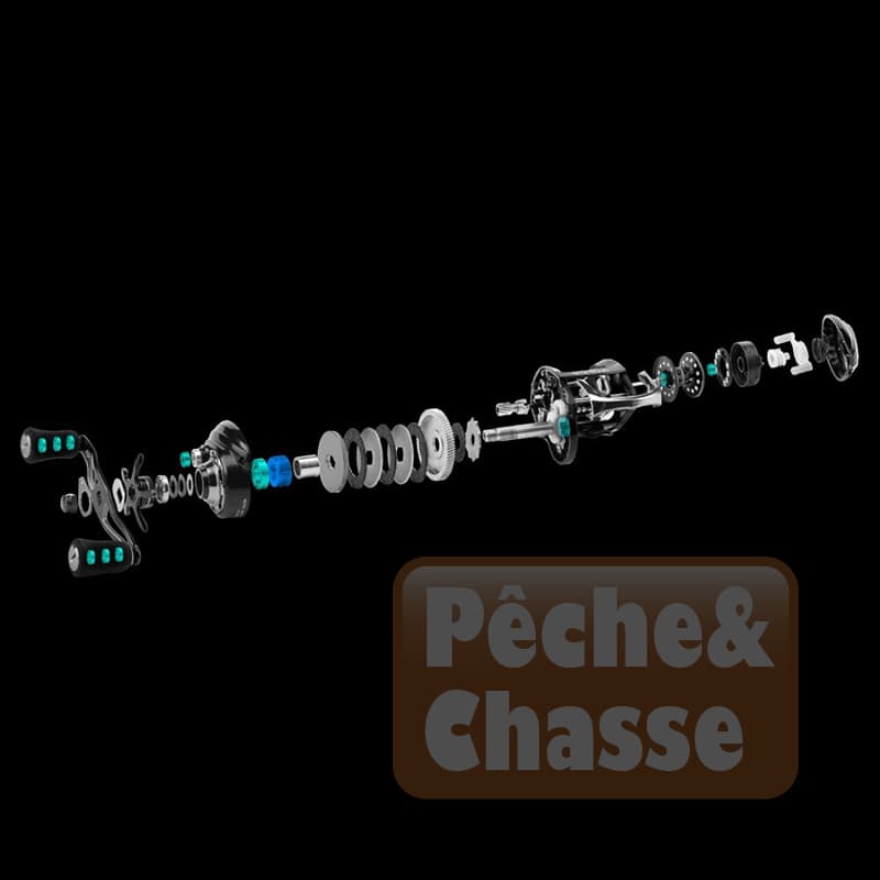 đŁ Moulinet BAITCASTING Anti-corrosion Ratio 7.6:1/7.0:1 â Ultra Haute Vitesse, ‘PowerFish Pro’ pour la PĂȘche au Carnassier â Image 3